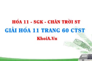 Giải Hóa 11 Chân trời Sáng tạo trang 60